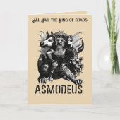 Carte The Devil Personified Illustration Asmodeus (Devant)