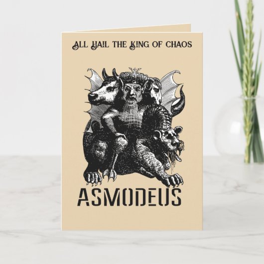 Carte The Devil Personified Illustration Asmodeus (Devant)