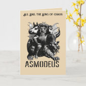 Carte The Devil Personified Illustration Asmodeus (Fleur jaune)