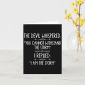 Carte The Devil Whispered You Cannot Withstand The Self- (Fleur jaune)