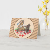 Carte Thé d'ours de nounours (Fleur jaune)