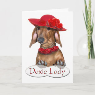 Carte The Doxie Lady Card