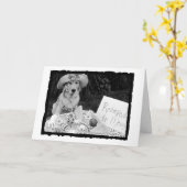 Carte thé fête des mères (Fleur jaune)