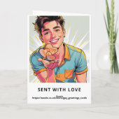 Carte The Fisher from Sacag Fine Art Greetings Card (Dos)