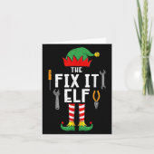 Carte The Fix It Elf Christmas Family Matching Xmas Grou (Devant)