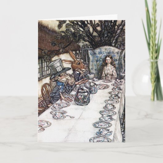 Carte : Thé fou de chapelier - Alice au pays des (Devant)