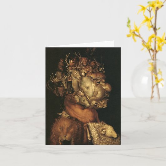 Carte The Four Elements : Earth - Giuseppe Arcimboldo (Fleur jaune)