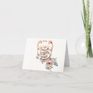 Carte Thé français de l'après-midi à Paris