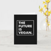 Carte The Future Is Vegan (Fleur jaune)