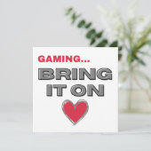 Carte The Gamer Flat Note Card (Debout devant)