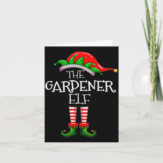 Carte The Gardener Elf Matching Family Group Christmas P (Devant)