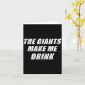Carte The Giants Make Me Drink Funny  (Fleur jaune)