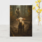 Carte The Good Shepherd and the Lost Lamb – Jesus & Lamb (Fleur jaune)