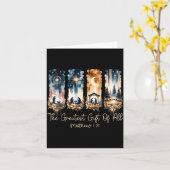 Carte The Greatest Gift For All Christmas Nativity Jesus (Fleur jaune)