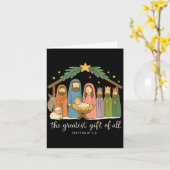 Carte The Greatest Of All Nativity Jesus Christian Chris (Fleur jaune)