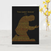 Carte "The Guest House" Poem Greeting (Fleur jaune)
