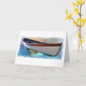 Carte The Hand Crafted Boat Painting Gallery Note Card (Fleur jaune)
