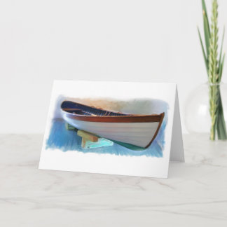 Carte The Hand Crafted Boat Painting Gallery Note Card