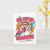 Carte The Heavens Are Roaring Psalm 19_1, Retro Tiger Gr (Fleur jaune)