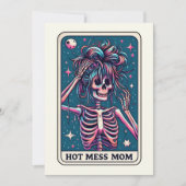 Carte The Hot Mess Tarot Mother's Day Skeleton (Devant)