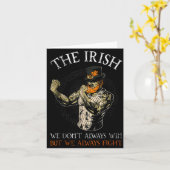 Carte The Irish We Don't Always Win But We Always Fight  (Fleur jaune)