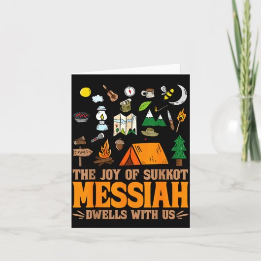 Carte The Joy Of Sukkot Messiah Dwells With Us Jewish Ho (Devant)
