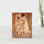 Carte The Kiss Painting Gustav Klimt (Devant)