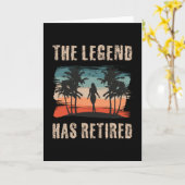 Carte The legend has retired (Fleur jaune)