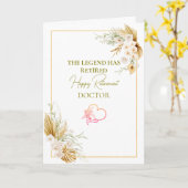 Carte The Legend Has Retired Elegant Retirement (Fleur jaune)