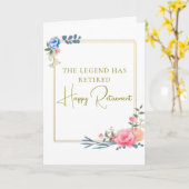 Carte The Legend Has Retired Gift (Fleur jaune)