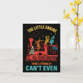 Carte The Little Engine That Literally Can't Even Funny  (Fleur jaune)