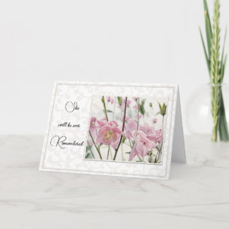 Carte The Loss of a Woman/Girl - Sympathy