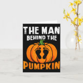 Carte The-man Behind The Pumpkin Halloween Dad To Be Bab (Fleur jaune)