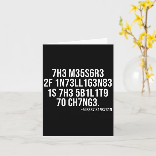 Carte The Measure Of Intelligence Coded Motivational Sci (Fleur jaune)