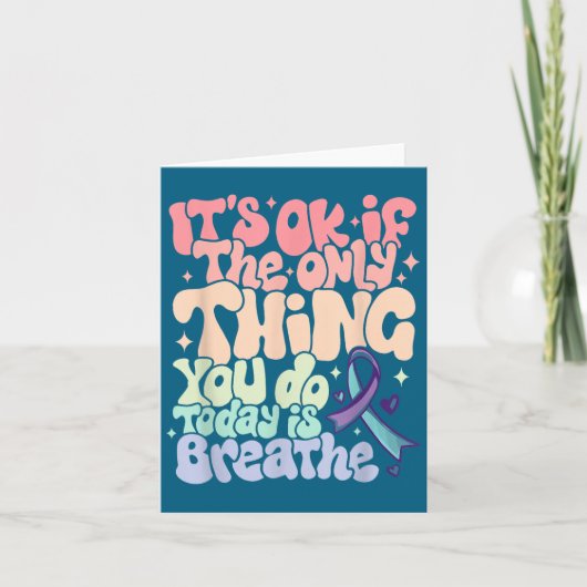 Carte The Only Thing You Do Today Is Breathe Suicide Pre (Devant)