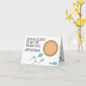 Carte The only time you won a race birthday (Fleur jaune)