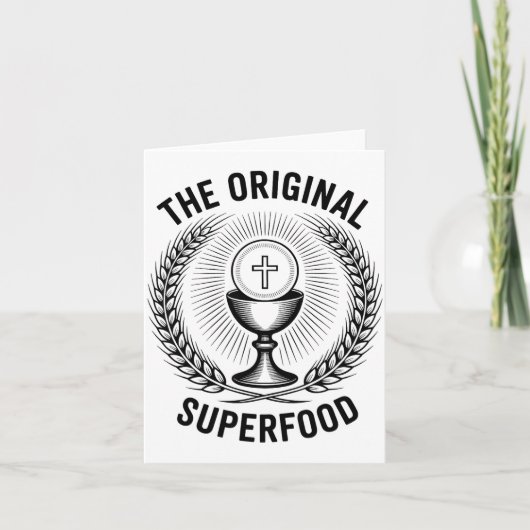 Carte The Original Superfood Eucharist Catholic M (Devant)