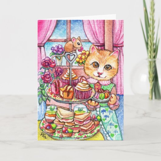 Carte Thé Party de Luxe (Devant)