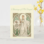 Carte The Patron Saint of Dairy Workers St Brigid (Fleur jaune)