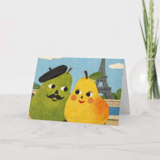 Carte The Perfect Pear Greeting Card. 
