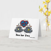 Carte Thé pour deux (Fleur jaune)