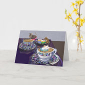 Carte thé pour quelqu'un? (Fleur jaune)