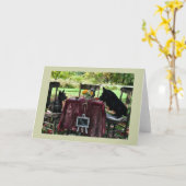 Carte Thé pour trois (Fleur jaune)