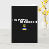 Carte The Power Of Freedom Trident Ukrainian Flag Symbol (Fleur jaune)
