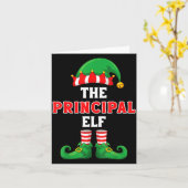 Carte The Principal Elf Christmas For Principal School P (Fleur jaune)