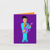 Carte The Purple Pixie – Funk Legend Greeting Card (Devant)