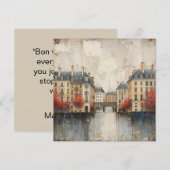 Carte The Quarters Design 01 - Flat Card (Devant / Derrière)