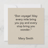 Carte The Quarters Design 01 - Flat Card (Dos)