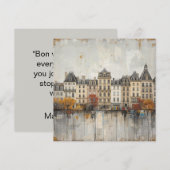 Carte The Quarters Design 03 - Flat Card (Devant / Derrière)