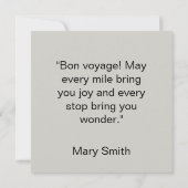 Carte The Quarters Design 03 - Flat Card (Dos)